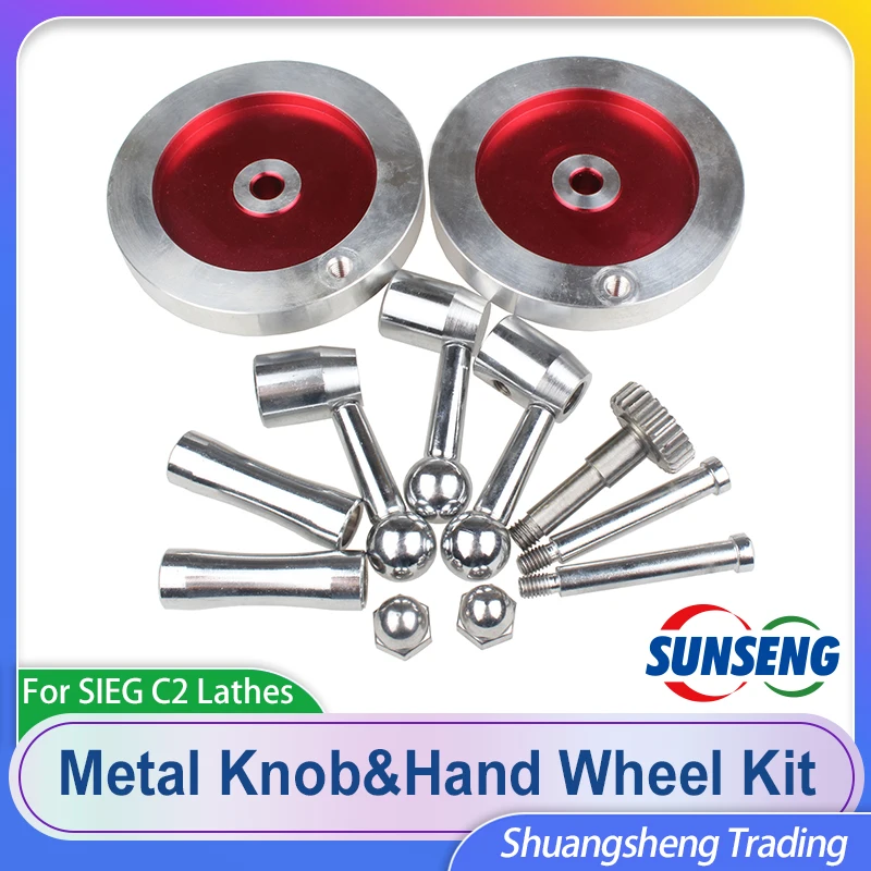 

Metal Knob&Hand Wheel Kit/SIEG C2/C3/SC2/CJ0618 knob/S/N:10001