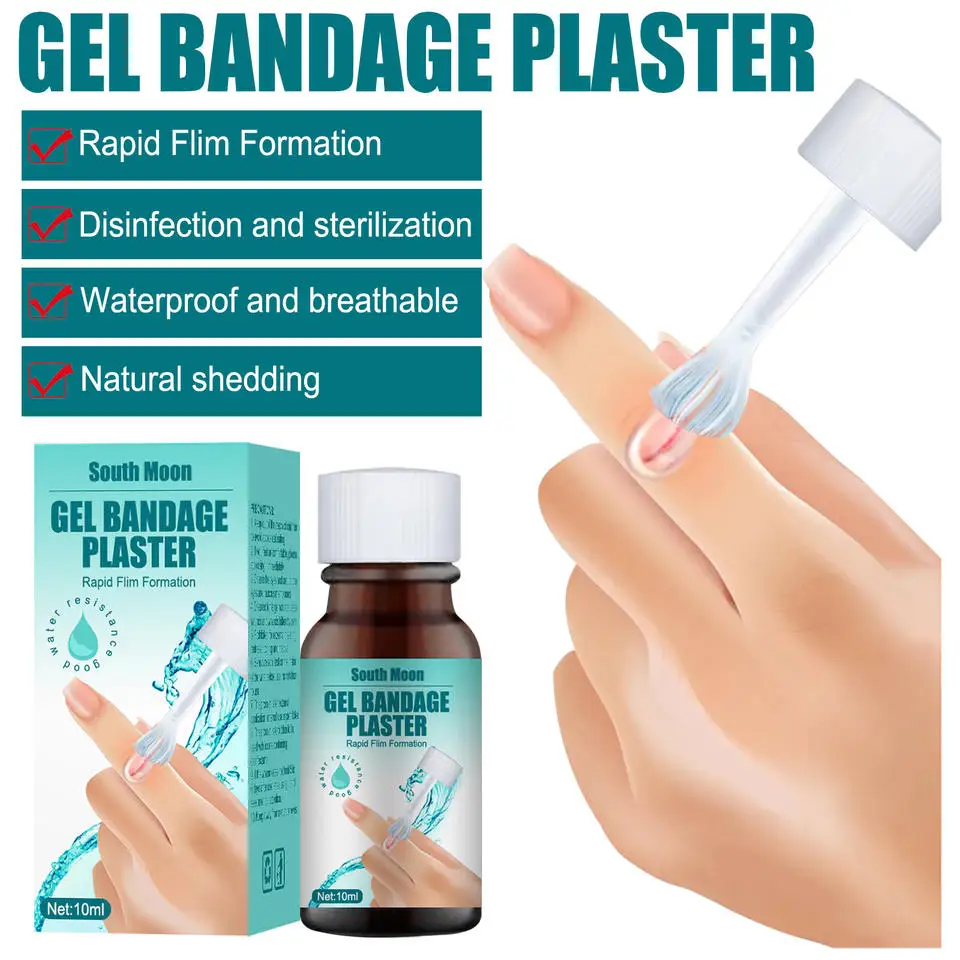 Liquid Bandage Spray Gel wound dressing liquid skin bandage breathable transparent waterproof gel bottle