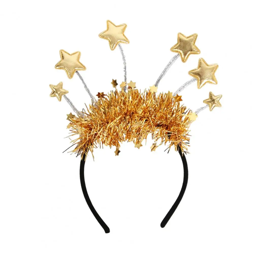 Elastic Hair Hoop Men Women New Year Theme Headband HAPPY NEW YEAR Decoration Versatile Hair Accessory