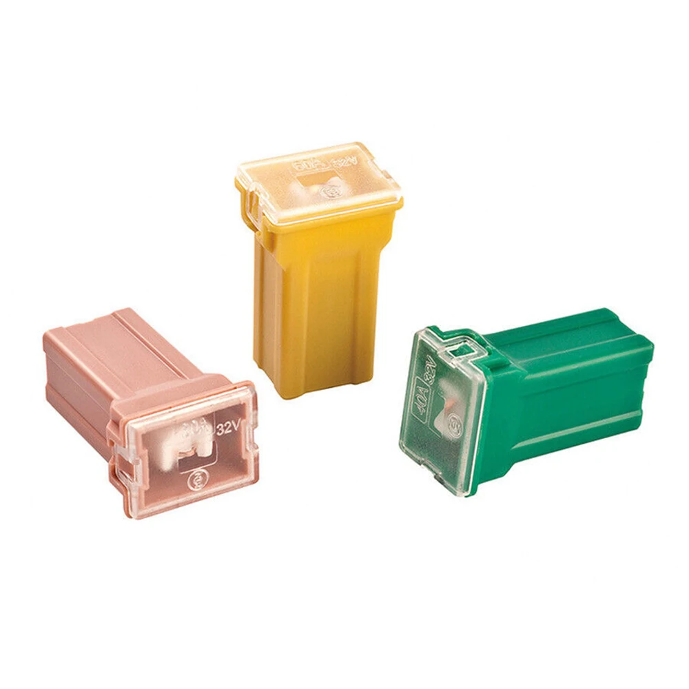 20pcs Car fuses kit JCase box shaped mini tall Low car fuse combination kit square set suitable for 20A 30A 40A 50A 60A