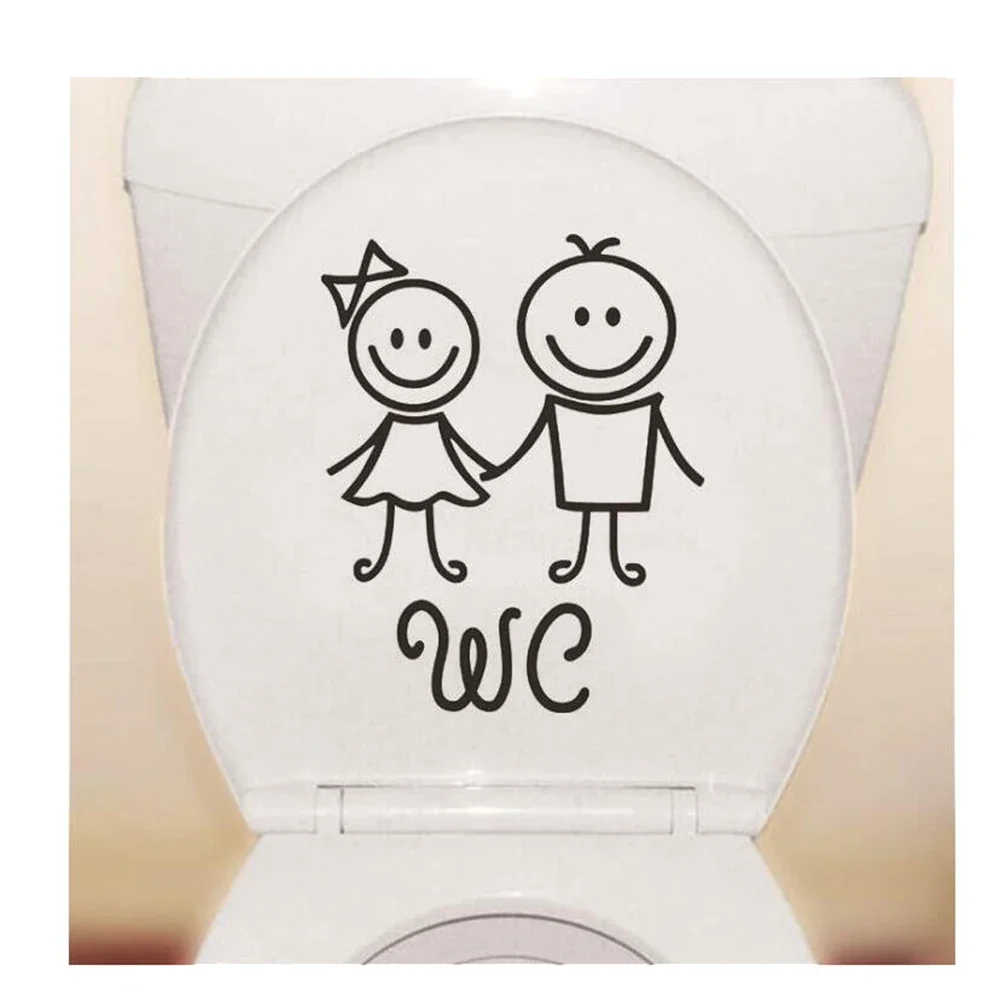 25x29CM Toilet English Stickers Home and Public Places Transparent Removable Decoration DIY Art Home Bathroom Sticker Rules