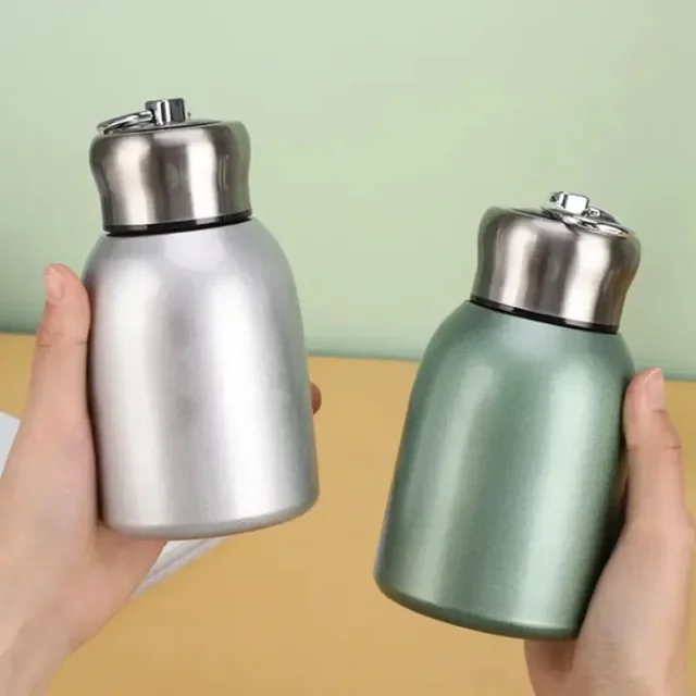 Tasse en acier inoxydable de 300ml, Mini tasse Thermos Portable isolée pour voyage et Camping, cadeau 2