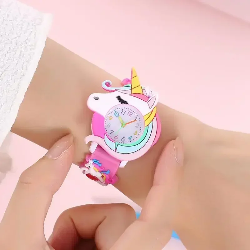 Cartoon Silicone Gift Watch for Boys and Girls Cute Colorful Lovely Kids Wristwatch Little Fresh Sport Jelly Candy Color 3