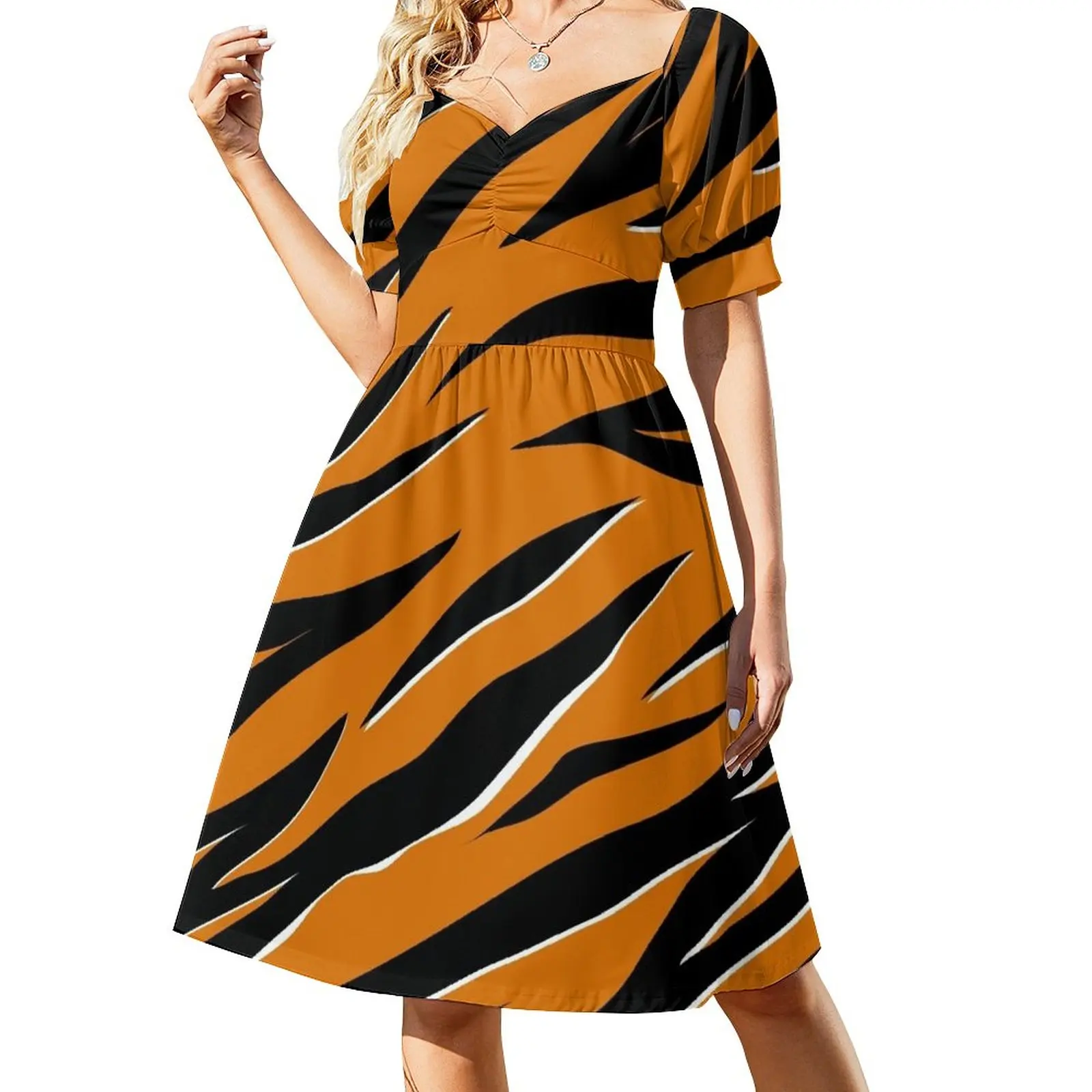 

Stripes Tiger Dress women clothes Summer dresses for women