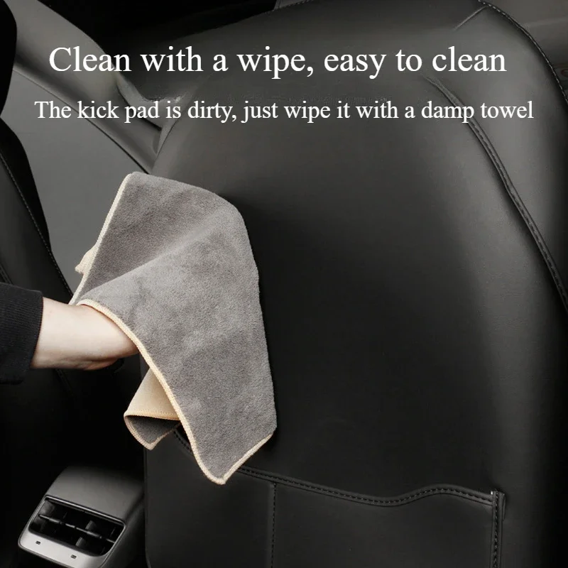 Car Seat Anti Kick Pad for Tesla Model Y/3/3+ Leather All/Half Inclusive Rear Backrest Protection Cover Pad Interior Accessories