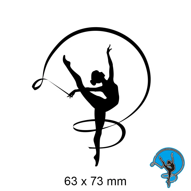 

Gymnastics Girl Metal Cut Dies Stencils for Scrapbooking Stamp/Photo Album Decorative Embossing DIY Paper Cards