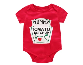 Baby Boys Girls Clothes Summer Baby Bodysuit Short Sleeved Letter Baby Bodysuits One Pieces Cute Babies Twins Clothes #Y 5