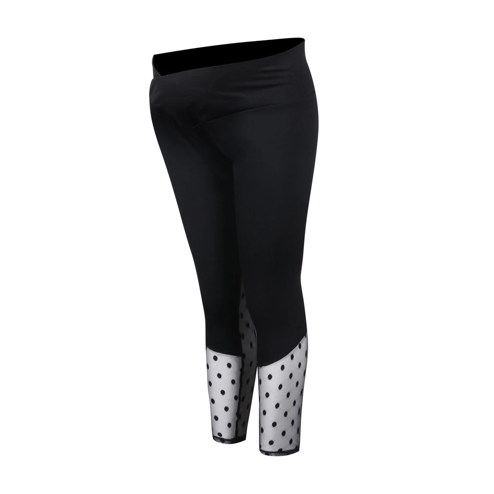 Polka Dot Mesh Leggings