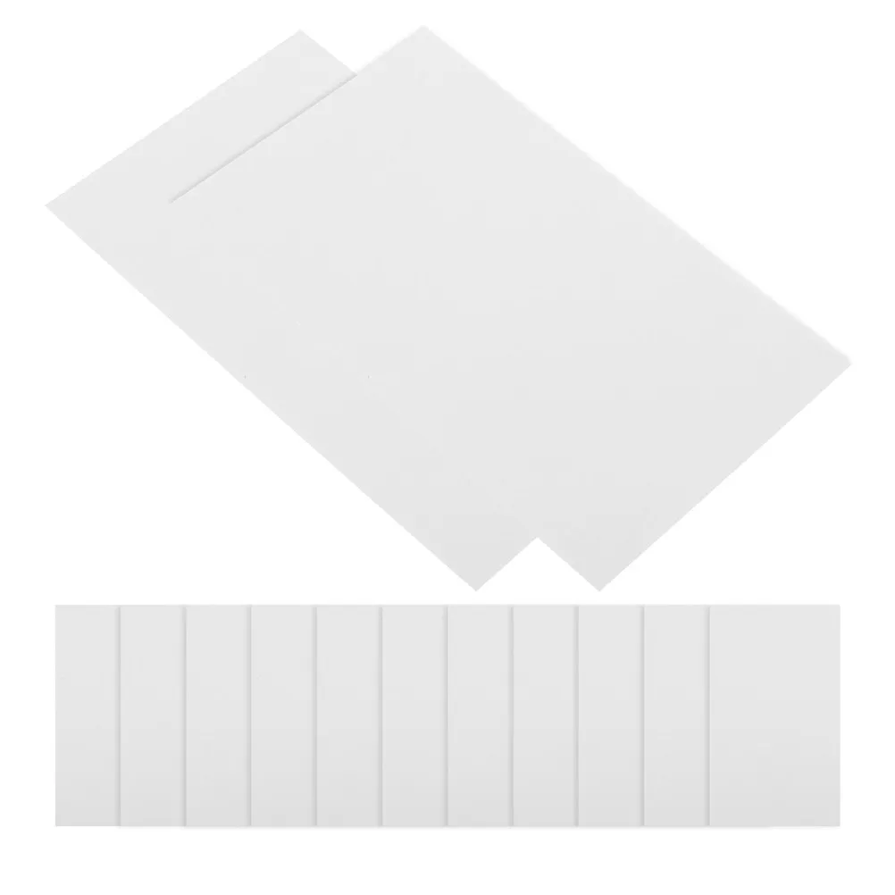 100 Pezzi di Carte Indice Bianche, Mini Schede Compakte per Studio, Flashcard, Appunti per Riunioni, Cancelleria per Scuola e Ufficio - immagine 4