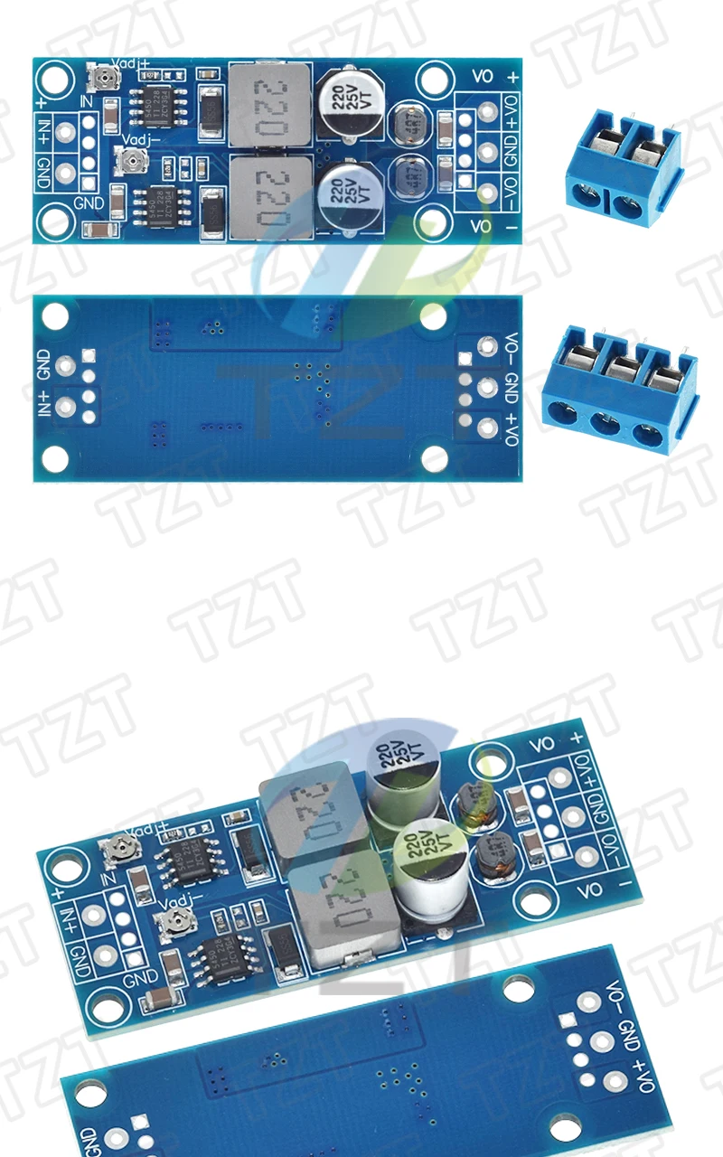 30W DC-DC Wandler Buck Positiv-Negativ-Stromversorgungsmodul 5V 6V 9V 12V 15V Einstellbarer Ausgangsspannungsregler für OP-Verstärker – Detail 5