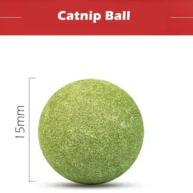 10 Pcs 15mm Healthy Natural Mint Ball Catnip Ball Playing Toy Molars Supplies Pet Snacks Cat Supplies pet toys cat toy cat mint treats