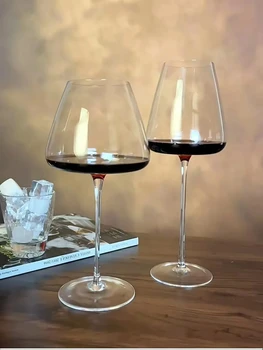 Large European Crystal Wine Glasses 1