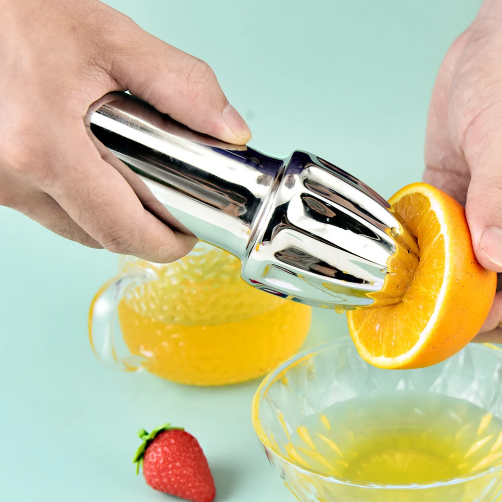 Professional Manual Fruit Juicer Stainless Steel Handheld Lemon Citrus Squeezer