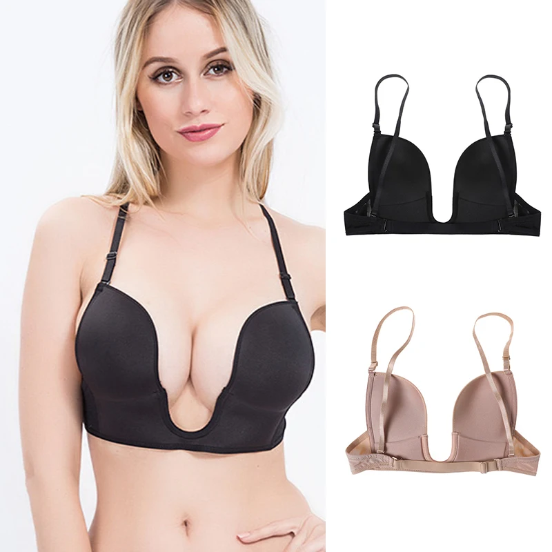 

Бюстгальтер пуш-ап без бретелек, с открытой спиной