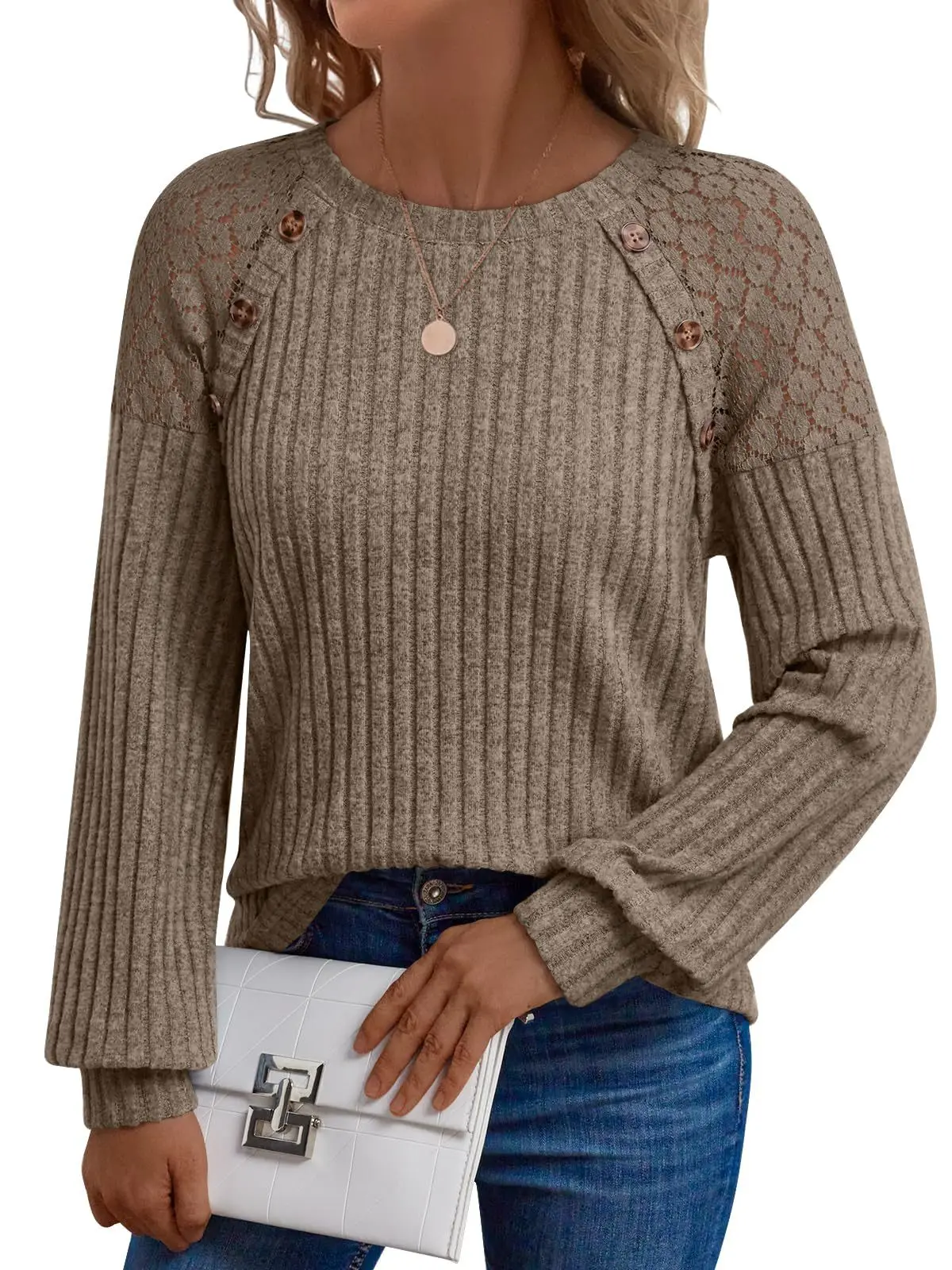 2025 New Autumn Women's Blouses Elegant Fashion Lace Hollow Out Patchwork Button Shirts Loose Casual Long Sleeve Pullover Tops