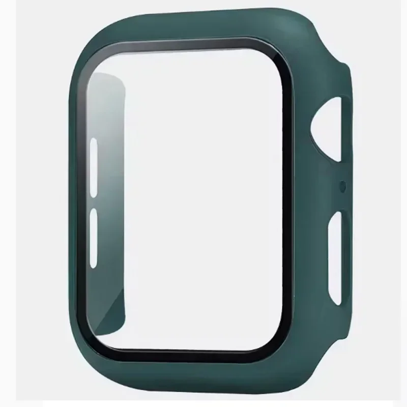 Enhanced PC Full Cover Watch Case with Tempered Glass Screen Protector, Anti‑Scratch Shell