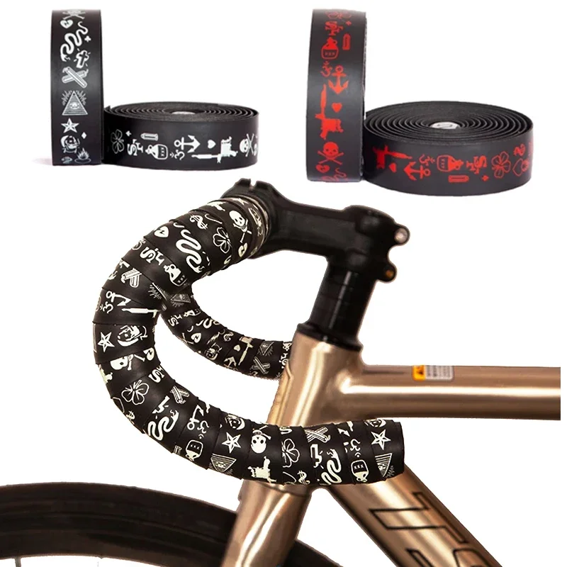 Kellago Nastro per manubrio bici da strada, nero, con pneumatici adesivi da 3 m, con e-book e 4 strisce adesive nere autoadesive, per bicicletta, per manubrio della bicicletta