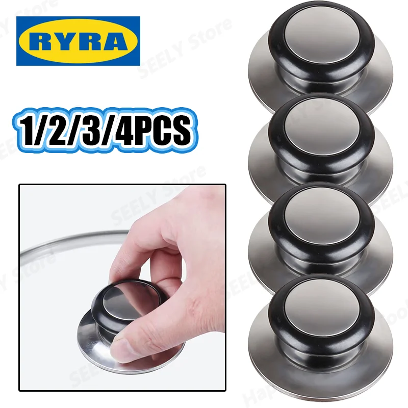Pot lid handle universal glass lib cover knob cap heat-resistant cooking pot pan lid knob replacement lifting handle kitchen cookware handgrip