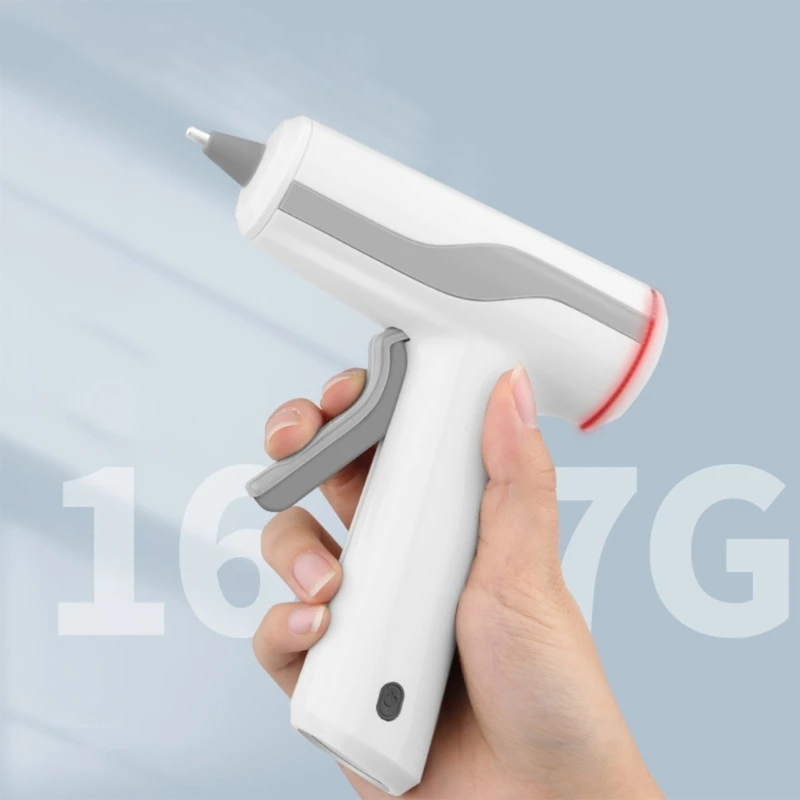 

67JE Wireless USB Rechargeable Craft Tool Cordless Hot Glues Guns Great for DIY Project Quick Fixes 3.7V Low Safety