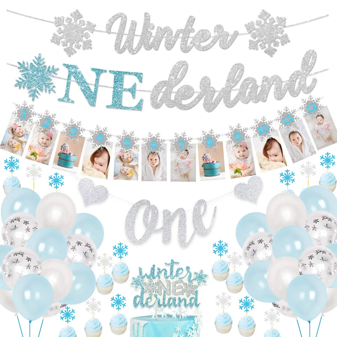 favor boxes Winter Onederland, First birthday, Winter baby