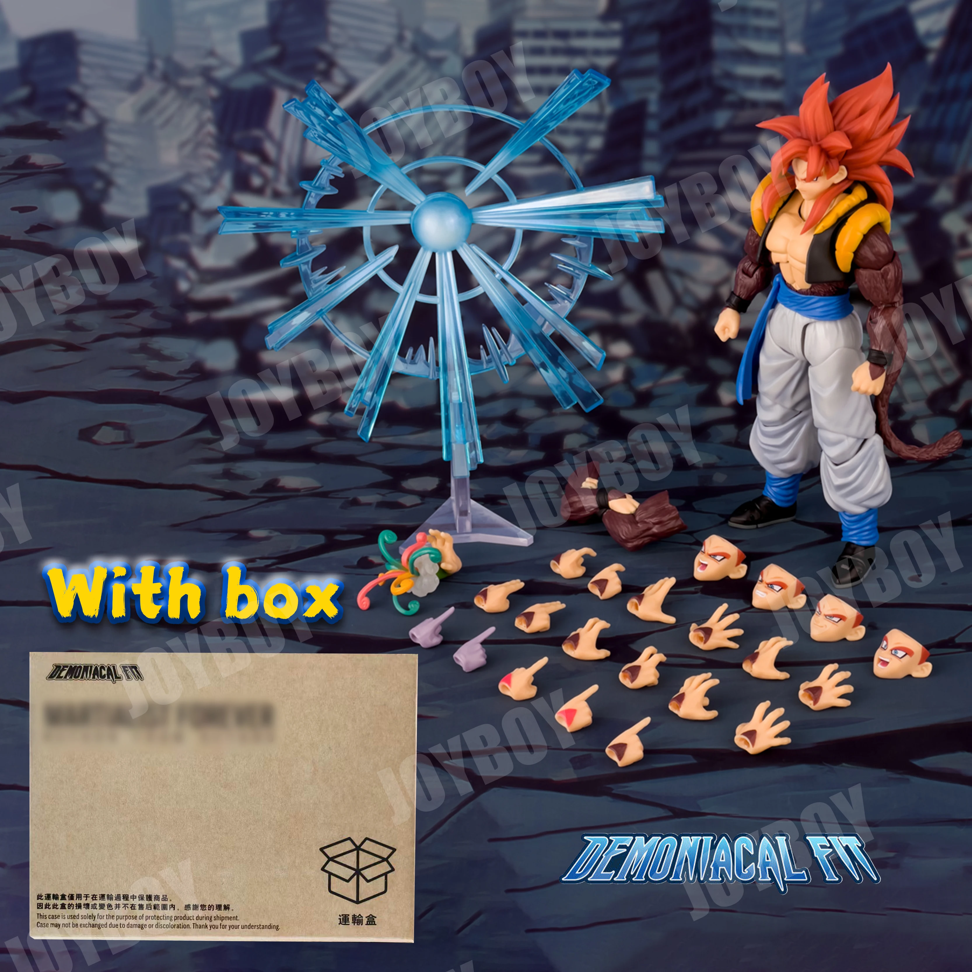 IN STOCK Demoniacal Fit Savage Duo Dragon Ball SSJ4 Gogeta Action Figure Figurin