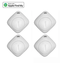 AiYaTo Bluetooth GPS Tracker and Key Finder with Global Network Integration (4pcs WHITE)