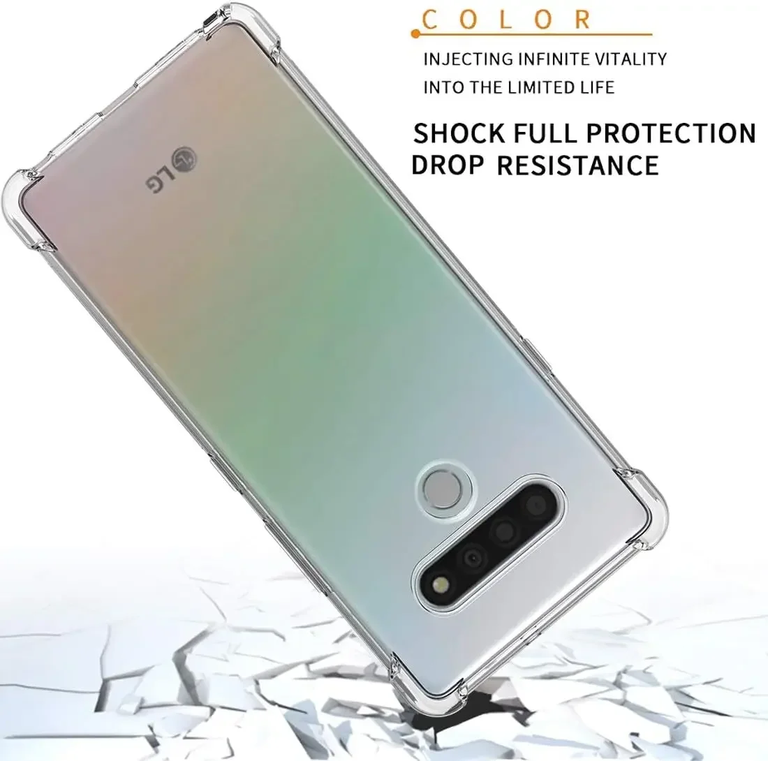 Transparent Shockproof Airbag Protective Phone Case - Soft TPU Material