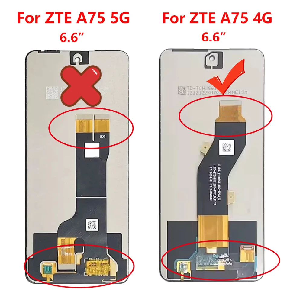 Für ZTE Blade V60 Smart / Blade A75 4G Design TPU PC Ring