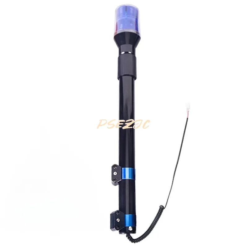 Outdoor Patrol Electric Vehicle Motorcycle Rear Pole Light LED Warning 12V Long Pole Red Blue Explosive Flashing Warning Light led warning light