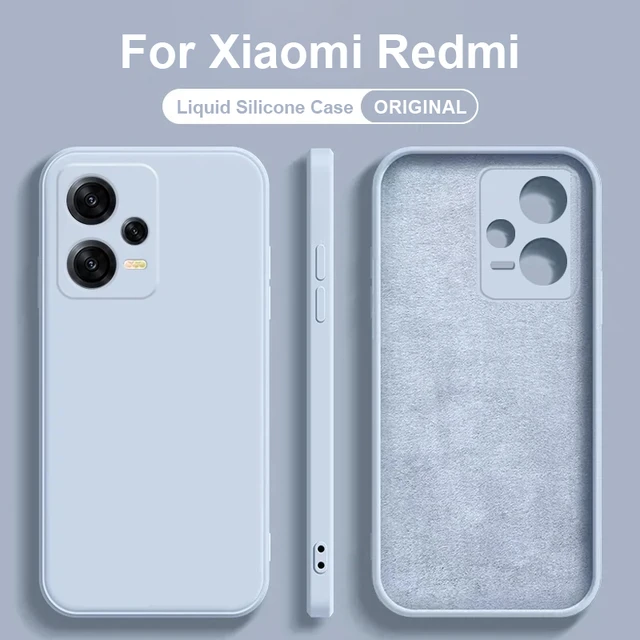 Funda de silicona líquida Original para Xiaomi Redmi Note, 12, 11, 10, 9 Pro,  Turbo, Mi 13, 12, 11, 12S, Ultra 11T, 12T Pro Lite, 12X, accesorios -  AliExpress