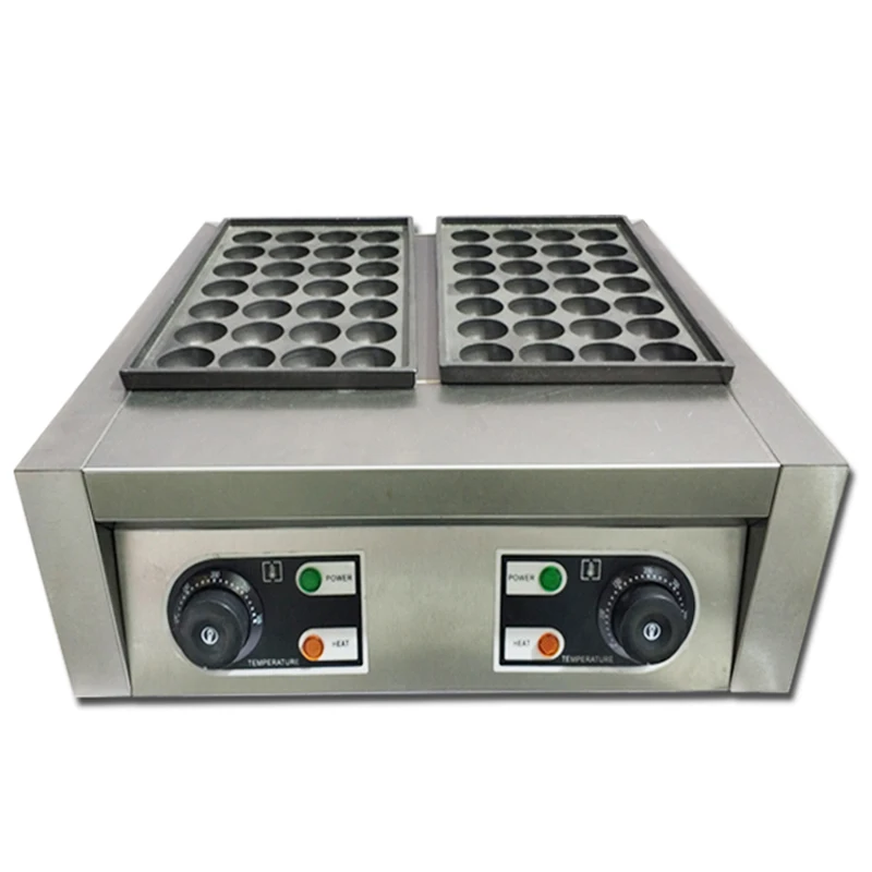 HT-56 Electric Takoyaki Maker Commercial Takoyaki Machine Non Stick Double Baking Pan 56 Octopus Household Small Fish Ball Grill 2