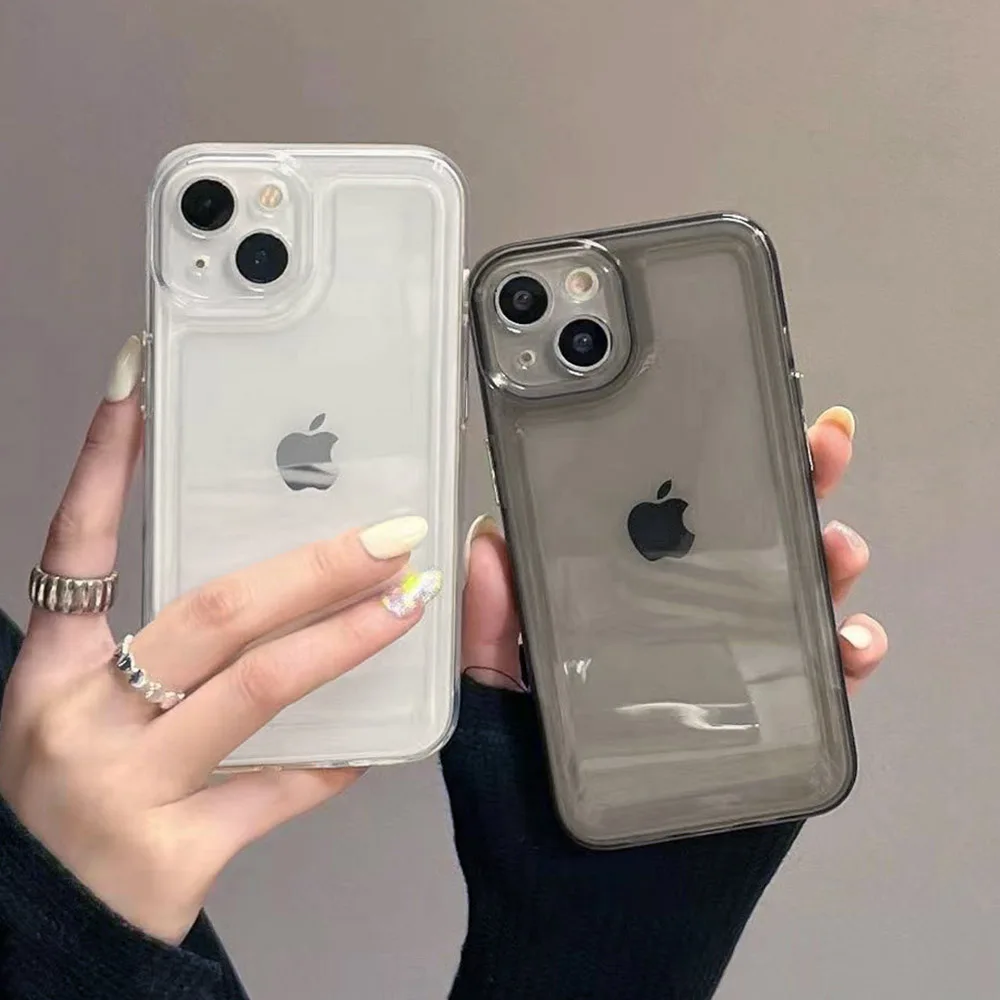 Sleek Transparent Silicone Protective Phone Case