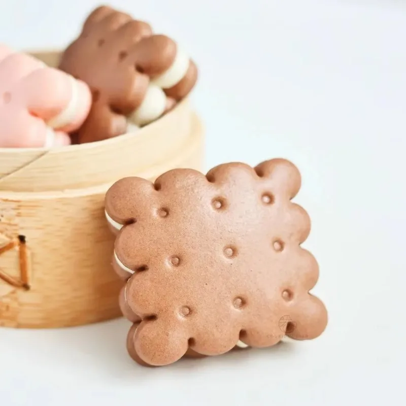 Chocolate Sandwich Cookies Classic Square Round Cookie Cutter Biscuit Mould Pressable Fondant Stamp Cake Decor Baking Supplies