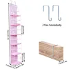 4/6 Layer Multi-functional Fabric Storage Bags Hanging Bag for Behind The Door Underwear Bra Pants Clothes Toys Doll Organizer 6