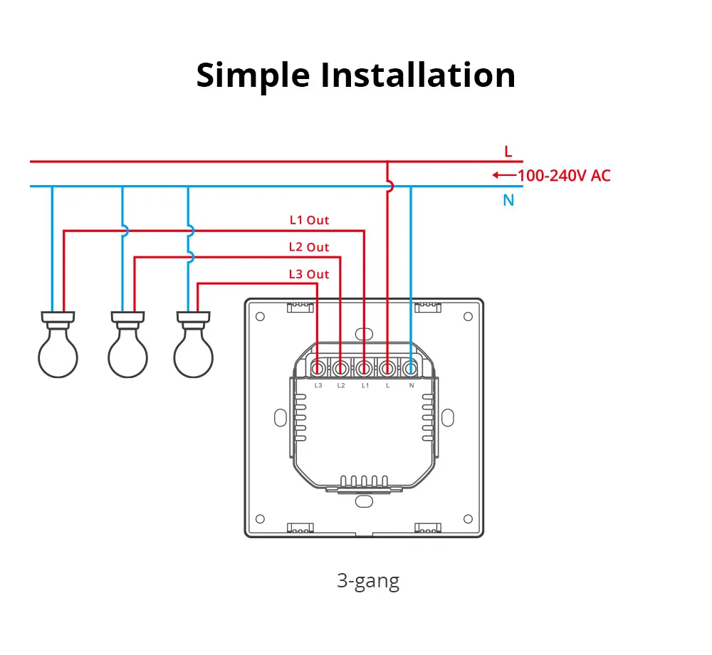 M5 Matter Smart Wall Switch Two-way ESP32 EWeLink-Remote Switchman Voice Control