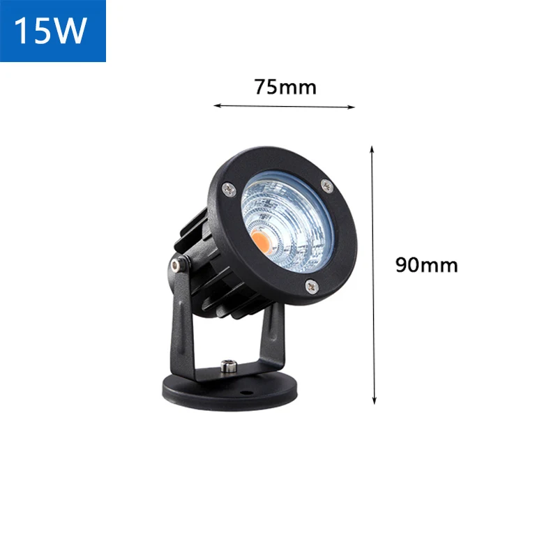 thumbnail image 1 of Luces LED para jardín, para exteriores, IP65, lámpara de césped resistente al agua, 220 V, 12 V, 24 V, 7 W, 10 W, 15 W, focos LED para caminos de jardín, 1 of 5