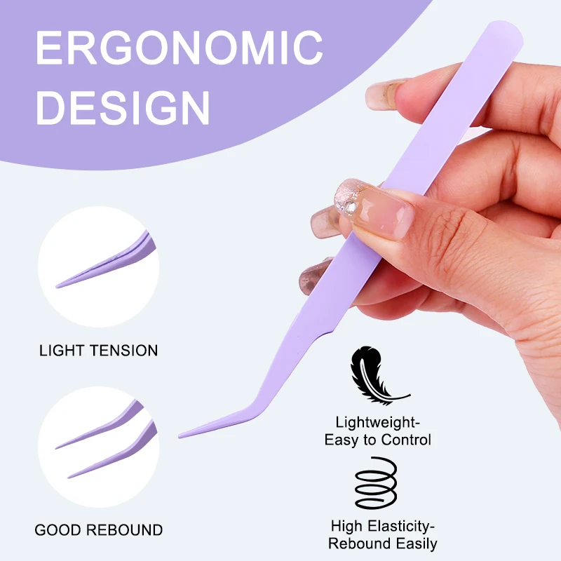 New false eyelash curler novice multi-functional stainless steel eyelash tweezers tool 5