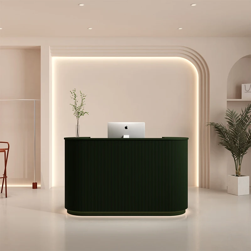 Store Mobile Reception Counter Cafe Checkout Church Modern Reception Counter Console Store Empfangstheke Theater Furniture