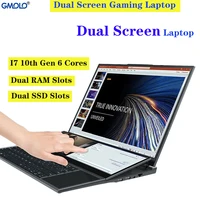 GMOLO 2023 Dual Screen Gaming Laptop Touch Screen Core I7 10th Gen 32GB/16GB RAM dual SSD Slots Gamer Computer PC 1