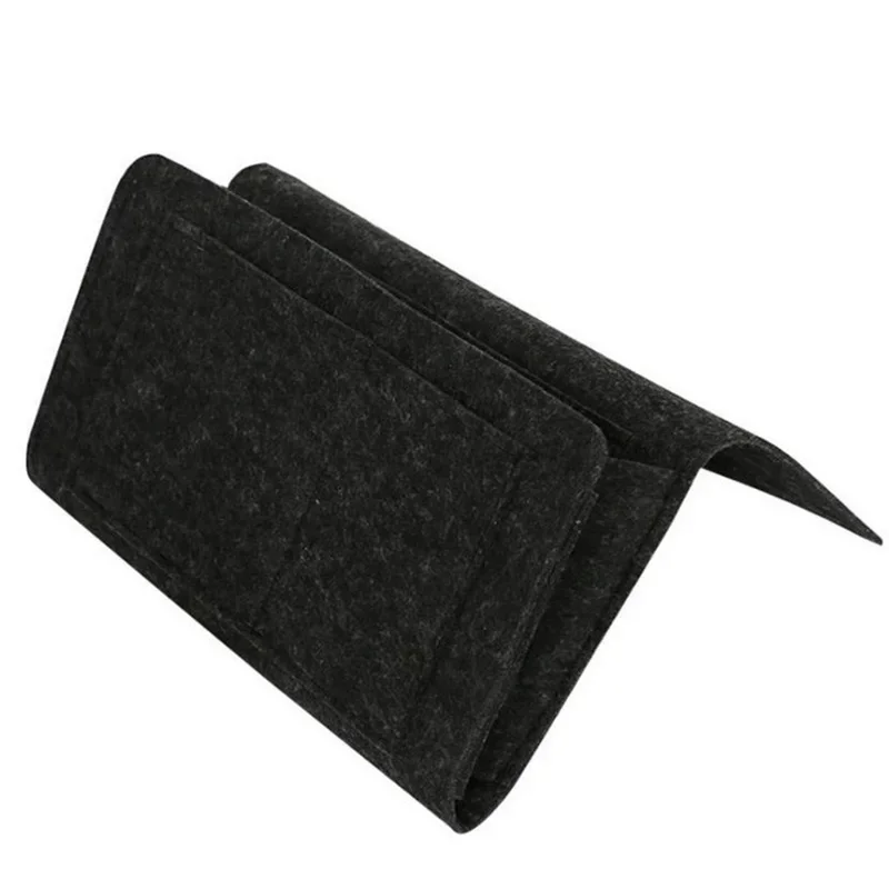 Felt Bedside Storage Organizer Anti-slip Bedside Bag Bed Sofa Side Hanging Couch Storage Remote Control Bed Holder Pockets