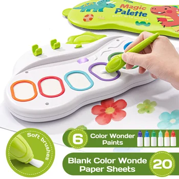 Set di Lavagna Magica per Disegno e Graffiti per Bambini, Giocattolo Educativo per l'Apprendimento Precoce, Regalo di Compleanno Colorato e Divertente