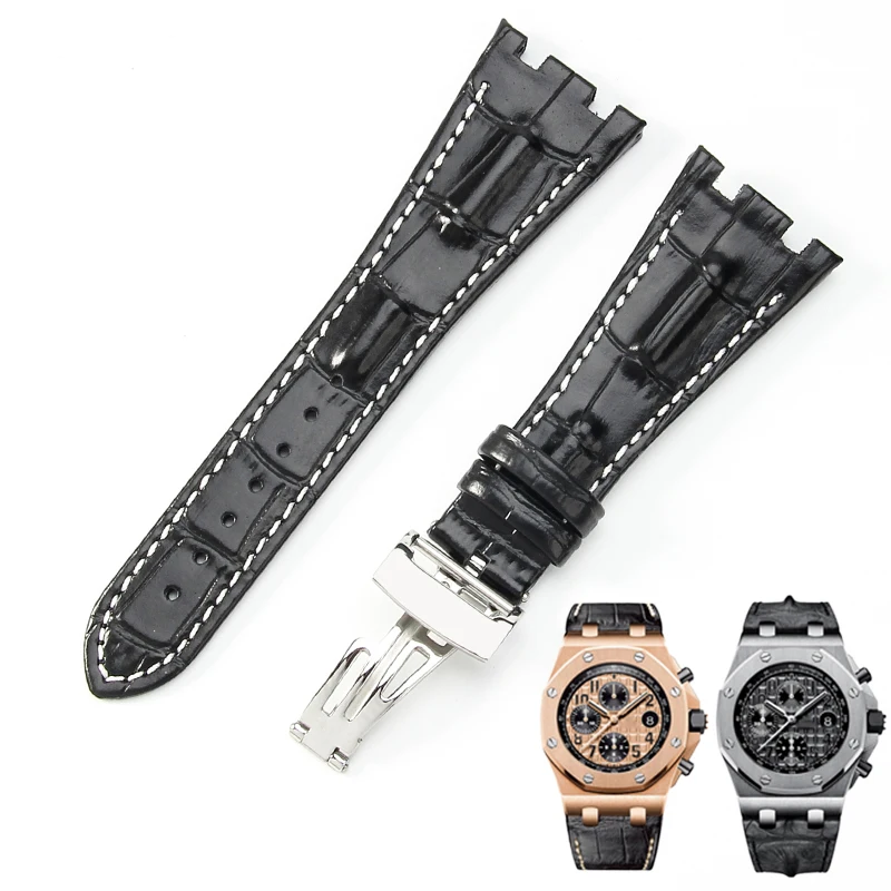 Ремешок для часов AP Royal Oak Series 15710 15703 15706 26470 26471, ремешок для часов 28 мм, бычья искусственная кожа с винтом