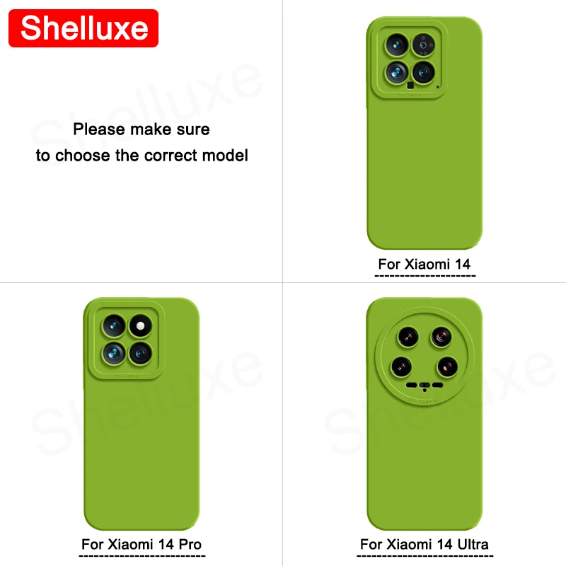 Premium Shelluxe Square Liquid Silicone Shockproof Phone Case - Soft Cover