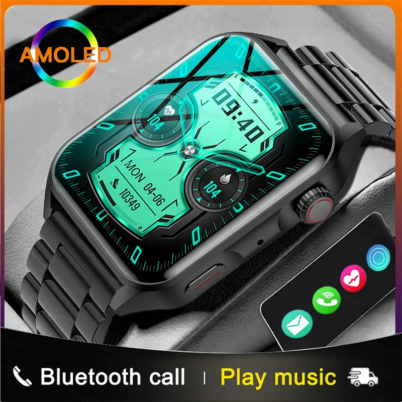 

New NFC Smart Watch Bluetooth Call Heart Rate Blood Pressure Blood Oxygen Detector Sport Men Women Smartwatch For HuaweiXiaomi