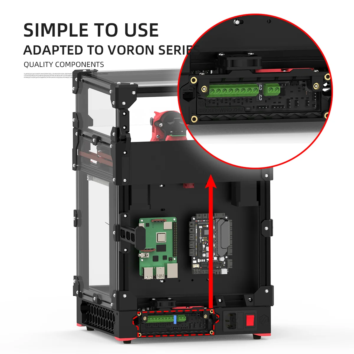 Placa de Expansão Klipper para Impressora 3d Acessórios de Expansão Nova Versão Peças Faça Você Mesmo Voron 2.4 V2.4 - Imagem 4