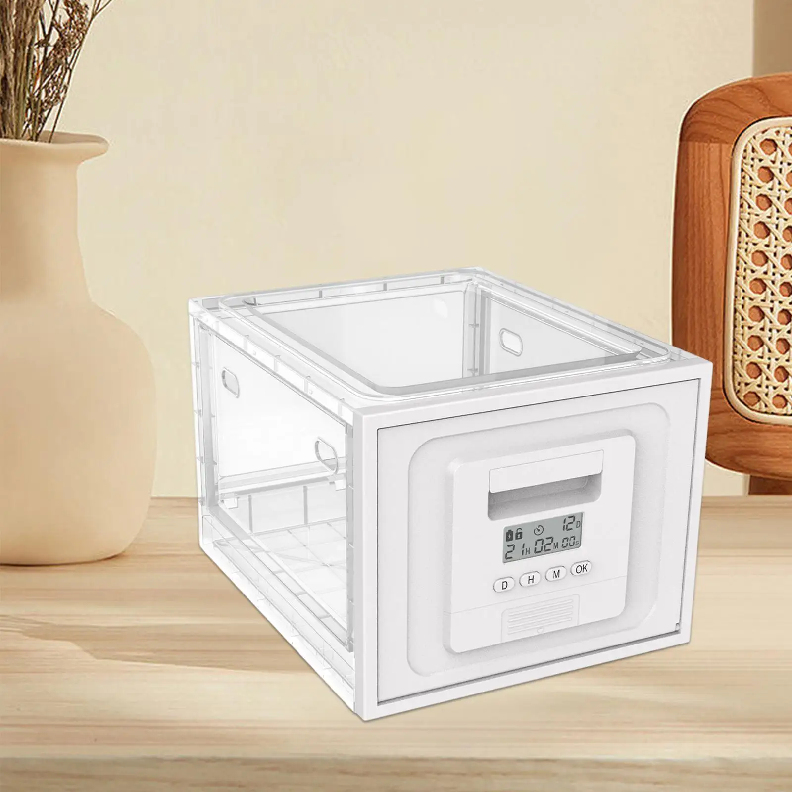 Lockable-Storage-Container-Tablet-Locked-Box-Lockable-Storage-Bins-Time ...