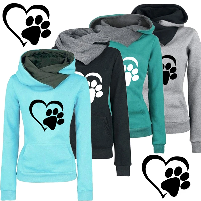 Cute Paw Print Hoodie 1
