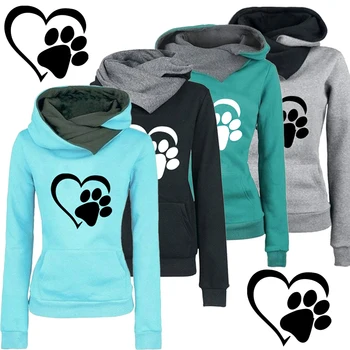 Cute Paw Print Hoodie 1
