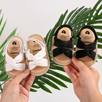 2024 New Product Baby Sandals Infant Girls Shoes Bow-knot Princess Sole Non-slip Toddler First Walkers 5-colors 1