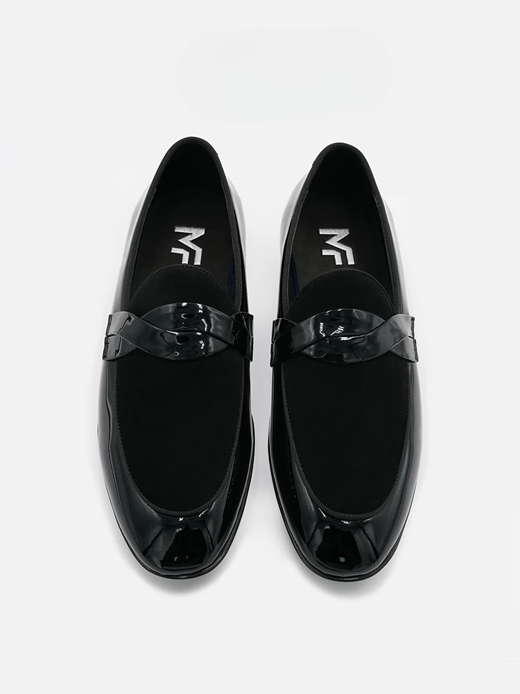Spring New Men's Business Casual Shoes Leather Pointed British Style Loafers 4